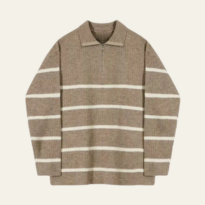 VIENNA WOOL ZIP SWEATER